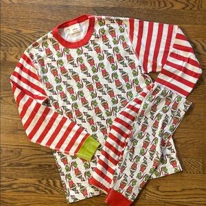 Kids Christmas Pajamas - Red and Green